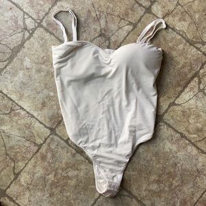JLUXLABEL white thong one-piece